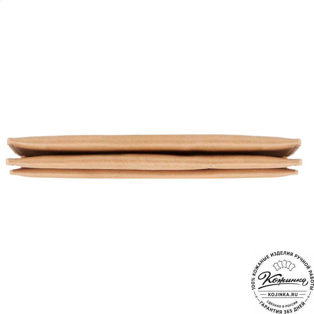 Кожаное портмоне "Манхэттен" (бежевое)